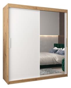 Szafa przesuwna garderoba Tokyo 2 180 wys. 200 cm artisan + biaÅy