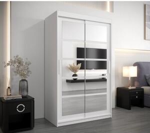 Szafa przesuwna garderoba Roma 2 120 wys. 200 cm biaÅy + biaÅy