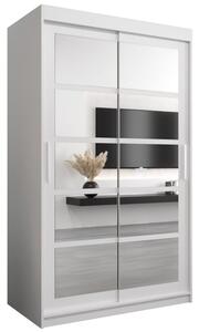 Szafa przesuwna garderoba Roma 2 120 wys. 200 cm biaÅy + biaÅy