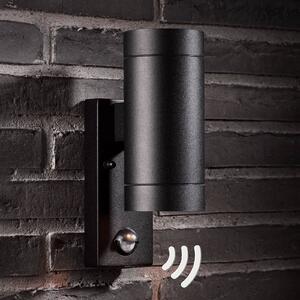 Nordlux Lampa zewnętrzna z czujnikiem ruchu TIN Maxi Sensor, czarny, aluminium, nowoczesny
