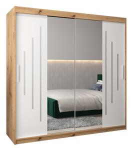 Szafa przesuwna garderoba York 1 200 wys. 200 cm artisan + biaÅy