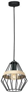 Lampa loftowa wisząca czarna R5-E18