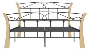 Metalowe rustykalne łóżko małżeńskie 140x200 cm - Elistro