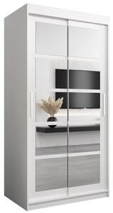 Szafa przesuwna garderoba Roma 2 100 wys. 200 cm biaÅy + biaÅy
