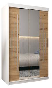 Szafa przesuwna garderoba York 1 120 wys. 200 cm biaÅy + artisan