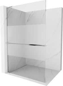 Mexen Kioto+ L ścianka prysznicowa z półką Walk-in 70 x 200 cm, transparent/szron, chrom - 800-070-123-01-35