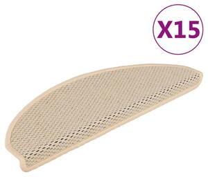 Samoprzylepne nakÅadki na schody, 15 szt., 65x21x4 cm, berber