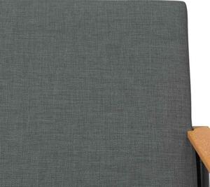 Nowoczesny fotel aksamitny w kolorze ciemnoszarym z ergonomicznym designem