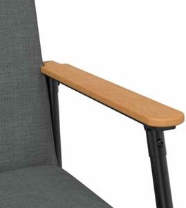 Nowoczesny fotel aksamitny w kolorze ciemnoszarym z ergonomicznym designem