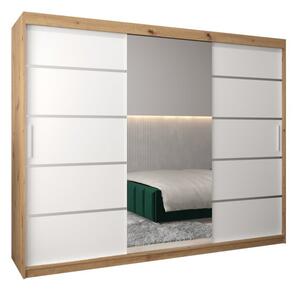 Szafa przesuwna garderoba Verona 2 250 wys. 200 cm artisan + biaÅy
