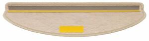 Samoprzylepne nakÅadki na schody, 15 szt., 65x21x4 cm, piaskowe