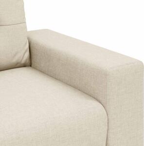 Sofa 2 szt. beÅ¼owy tkanina lniana