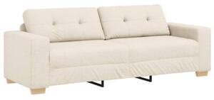 Sofa 2 szt. beÅ¼owy tkanina lniana