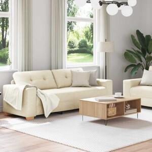 Sofa 2 szt. beÅ¼owy tkanina lniana