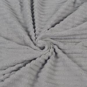 Koc pled narzuta na kanapÄ miÄkki ciepÅy 200x220 cm na prezent szary