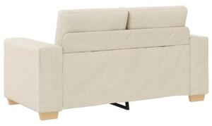 Sofa 2 szt. beÅ¼owy tkanina lniana