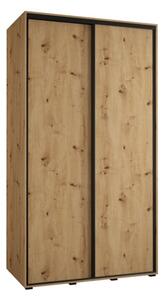 Szafa przesuwna wysoka Davos 1 130, gÅ. 60 cm artisan + artisan + czarny