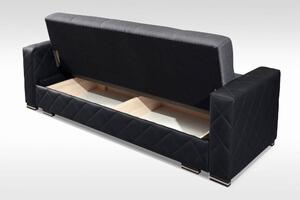 EMWOmeble Sofa rozkładana GAJA szary/czarny