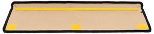 Samoprzylepne nakÅadki na schody 10 szt. 65x21x4cm czarno-szare