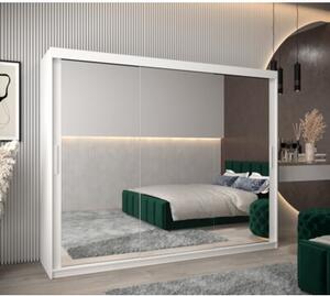 Szafa przesuwna garderoba Tokyo 3 250 wys. 200 cm biaÅy + biaÅy