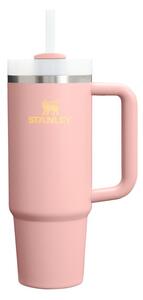 Brzoskwiniowy termos ze stali nierdzewnej ze słomką 890 ml Quencher H2.O FlowState™ Tumbler Peach Rose – Stanley