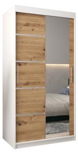 Szafa przesuwna garderoba Verona 2 100 wys. 200 cm biaÅy + artisan