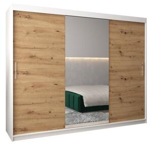 Szafa przesuwna garderoba Tokyo 1 250 wys. 200 cm biaÅy + artisan