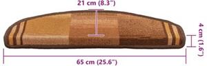 Samoprzylepne nakÅadki na schody, 5 szt., 65x21x4 cm, brÄ zowe