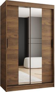 Szafa przesuwna z lustrem garderoba Rubino T1 120 wys. 200 cm orzech warmia