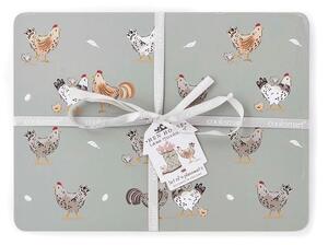 Korkowe maty stołowe zestaw 4 szt. 21x29 cm Hen House – Cooksmart ®