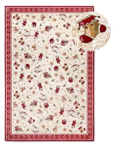 Czerwony dywan z mieszanki bawełny ze świątecznym motywem 160x230 cm Toy's Delight Red Christmas – Villeroy&Boch