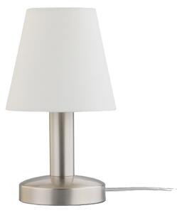 Lampa Stołowa Lindby, Hanno, biały, sypialnia, tkanina | tekstylia, nowoczesny