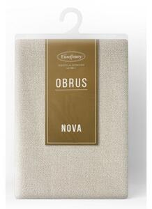Obrus EUROFIRANY Lana 140 x 220 cm BeÅ¼owo-srebrzysty