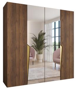 Szafa uchylna otwierana Piano 2 200 wys. 202 cm orzech warmia + u. zÅoty