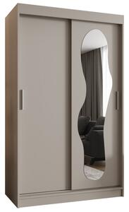 Szafa przesuwna z lustrem garderoba Ultra 120 wys. 200 cm kaszmir