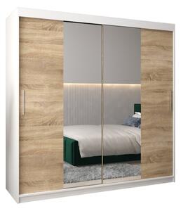 Szafa przesuwna garderoba Tokyo 1 200 wys. 200 cm biaÅy + sonoma