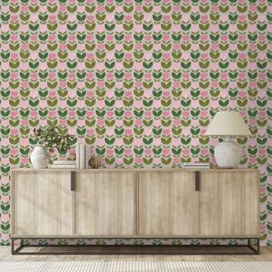 Tapeta kwiatowe wzory w stylu vintage