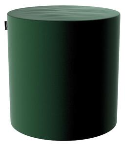 Puf Barrel kolor zielony tkanina połyskliwa, welwetowa