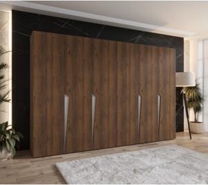 Szafa uchylna otwierana Piano 1 300 (2x150) wys. 202 cm orzech warmia + u. kaszmir