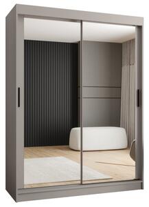 Szafa przesuwna z lustrem garderoba Rubino T3 150 wys. 200 cm kaszmir