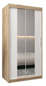 Szafa przesuwna garderoba Tokyo 1 100 wys. 200 cm sonoma + biaÅy
