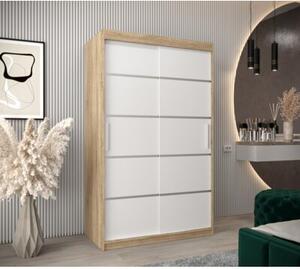 Szafa przesuwna garderoba Verona 1 120 wys. 200 cm sonoma + biaÅy