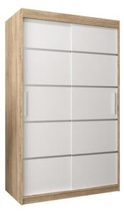 Szafa przesuwna garderoba Verona 1 120 wys. 200 cm sonoma + biaÅy