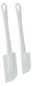 Zestaw 2 białych plastikowych szpatułek Metaltex