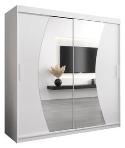 Szafa przesuwna garderoba Wave 200 wys. 200 cm biaÅy + biaÅy