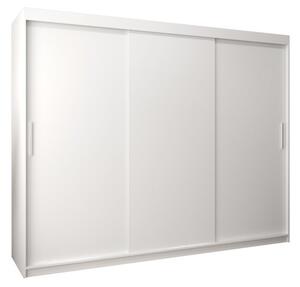 Szafa przesuwna garderoba Tokyo 250 wys. 200 cm biaÅy + biaÅy