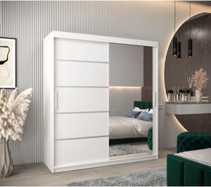 Szafa przesuwna garderoba Verona 2 180 wys. 200 cm biaÅy + biaÅy