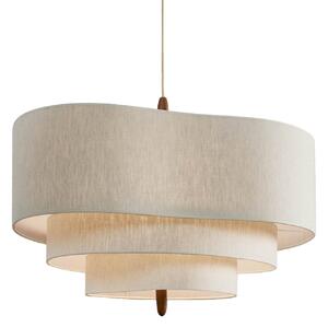 MARKET SET Pebble tekstylna lampa wisząca kremowa Ø 78 cm