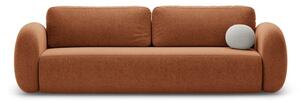 Ceglasta rozkładana/ze schowkiem sofa z tkaniny szenilowej 262 cm Tonale – Cosmopolitan Design