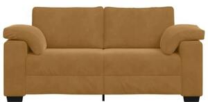 Sofa dwuosobowa, brÄ zowa, 180x77x82 cm, aksamit